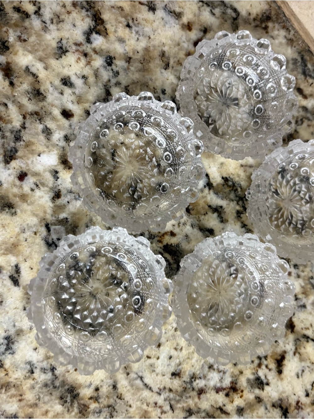 Pressed Glass Salt cellars